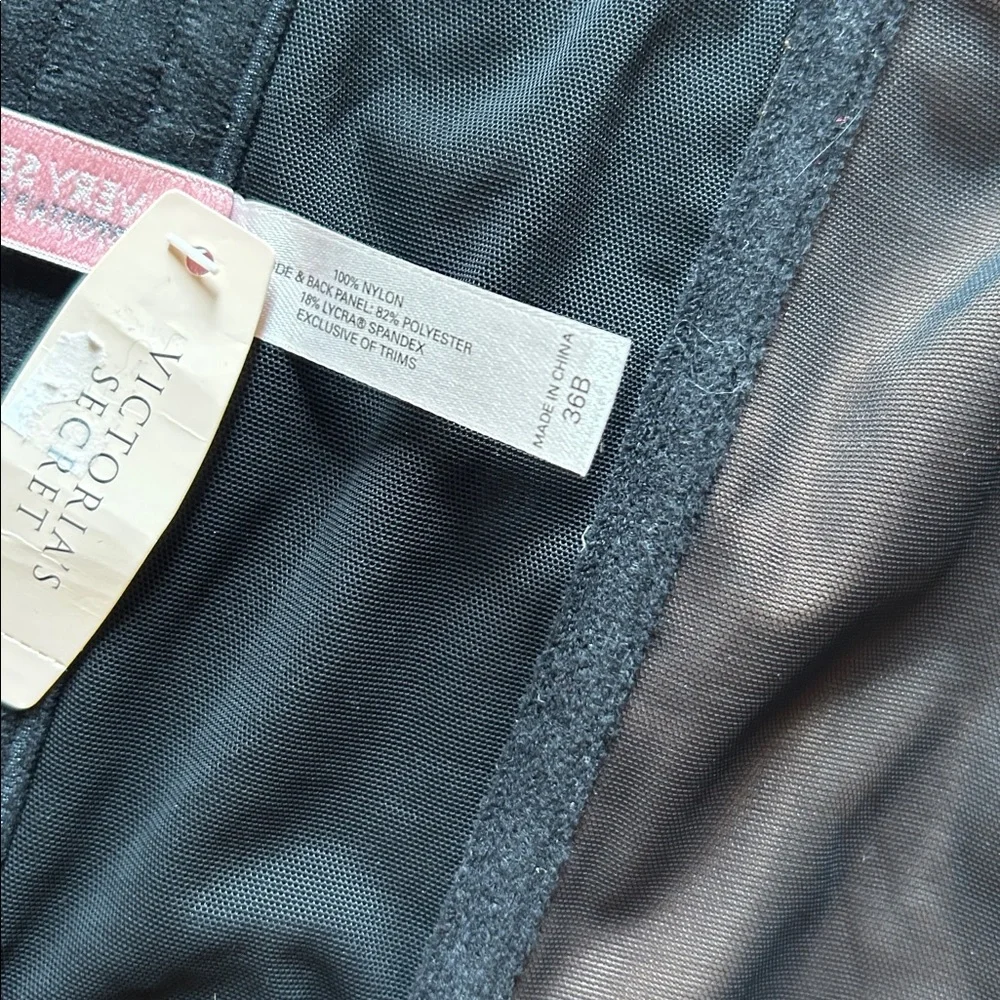 Victoria's Secret Black Lace Over Tan Bustier Corset - Picture 4 of 4